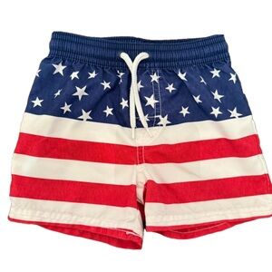 Oshkosh American Flag Swim Shorts Trunks Toddler Baby Boy 12month